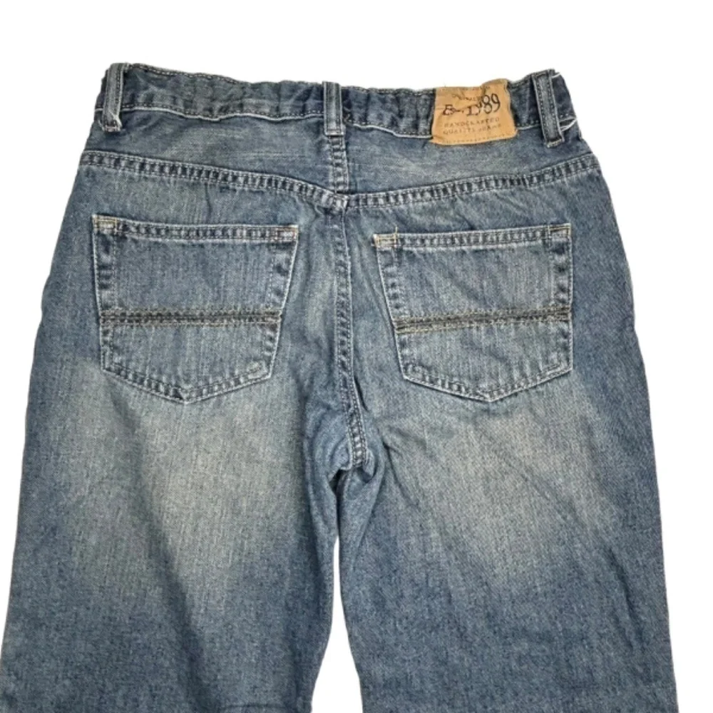 The Childrens Place Boys Jeans Size 12 Husky Bootcut Denim Blue Jeans